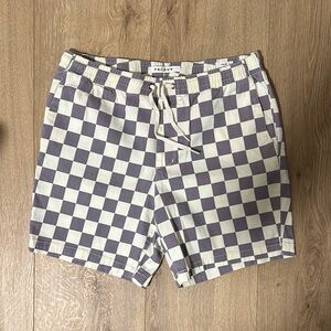 PacSun lavender/cream checkered shorts
